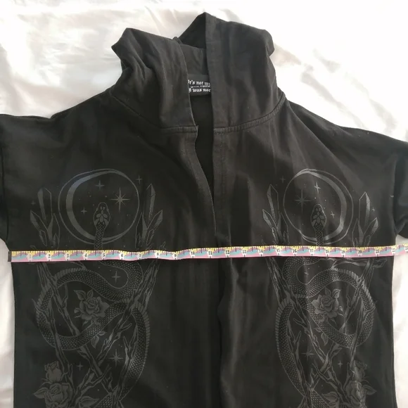 Killstar Lunar Wizard Long Asymmetric Cardigan Snake Serpent Celestial Unisex XS - Picture 15 of 17